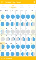 Calendar - Sun & Moon