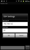 Mobile SSH (Secure Shell)