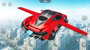 Flying Car Robot Shooting Game