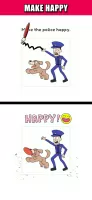 Draw Happy Police - Draw Games