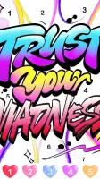 Graffiti Quote Color by number