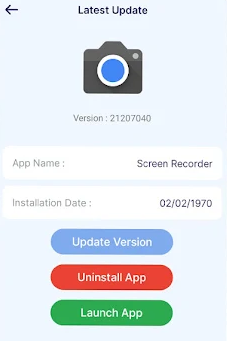 Software Update : Update Apps