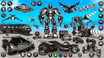 Flying Hawk Robot Car Games