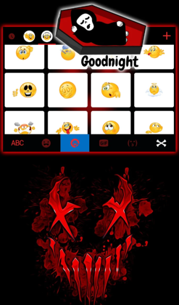 Neon Horror Mask Theme