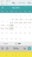 Weight Calendar