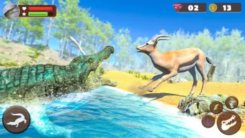 Wild Crocodile Family Sim Game