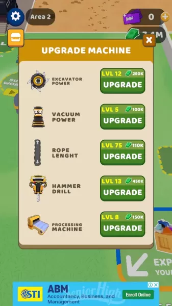 Drill and Collect – idle mine