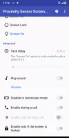Proximity Sensor Screen Lock