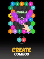 Merge Hexa - Number Puzzle