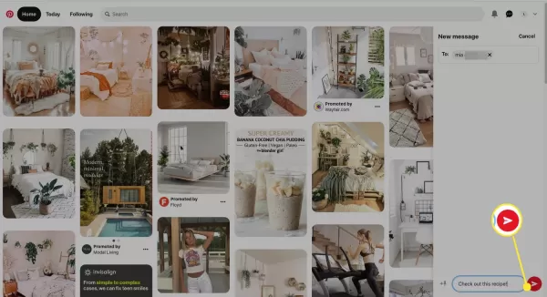 How to Send Private Messages on Pinterest?