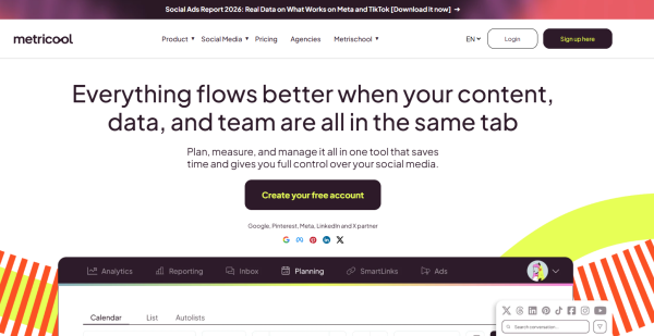 Metricool for Social Media