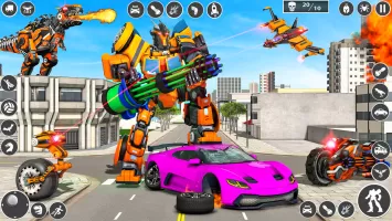 Dino Robot: Car Transform Game