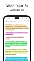 Biblia Takatifu: Swahili Bible
