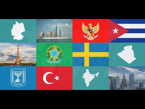 Geography Quiz - World Flags. Guess the flags, maps, coats of arms and capitals!