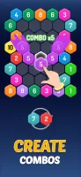 Merge Hexa - Number Puzzle