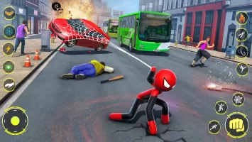 StickMan Rope Hero Spider Game