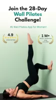 Wall Pilates workout at home