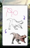 How to draw dinosaurs by steps