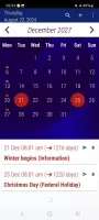 US Calendar with Holidays