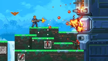 Gun Force Side-scrolling Game