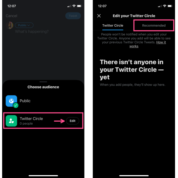 What is Twitter Circle?