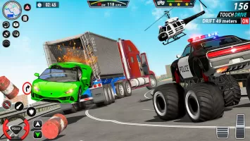 Police Monster Truck Car Games