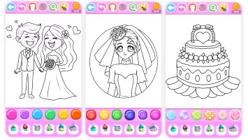 Princess Wedding Coloring Game