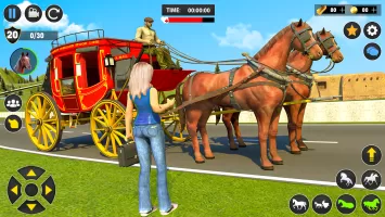Horse Cart Transport Taxi Game