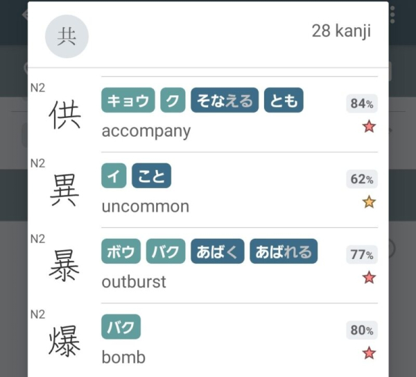 Japanese Kanji Study
