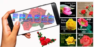 Rosas con frases para dedicar