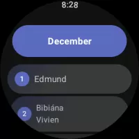 Calendar: Names and Birthdays