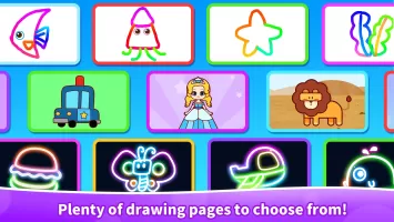 Baby Panda's Glow Doodle Game