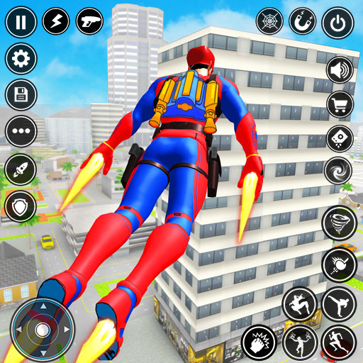 Rope Hero Superhero Flying
