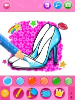 Glitter beauty coloring game