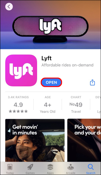 Where to see your schedule ride in the lyft app?