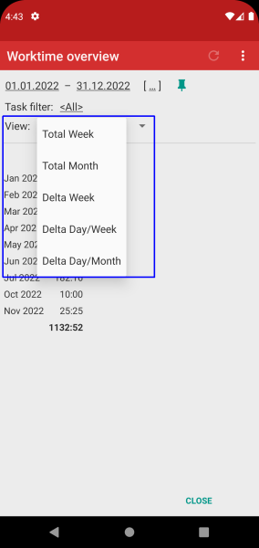Time Recording - Timesheet App