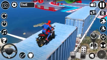 Superhero Tricky Bike Stunt