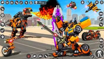 Dino Robot: Car Transform Game