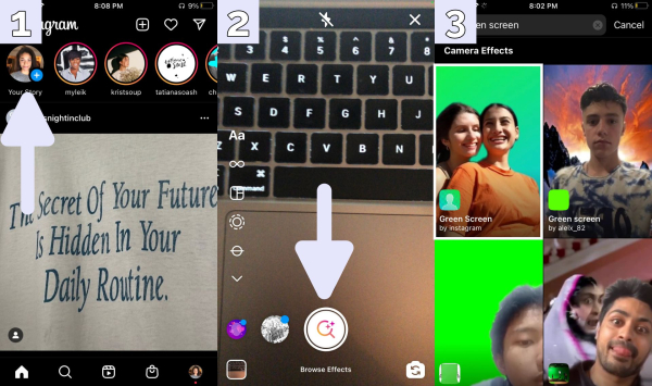 How to Use the Instagram Green Screen Effect？