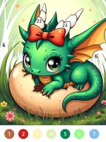 Fairytale Color by number game