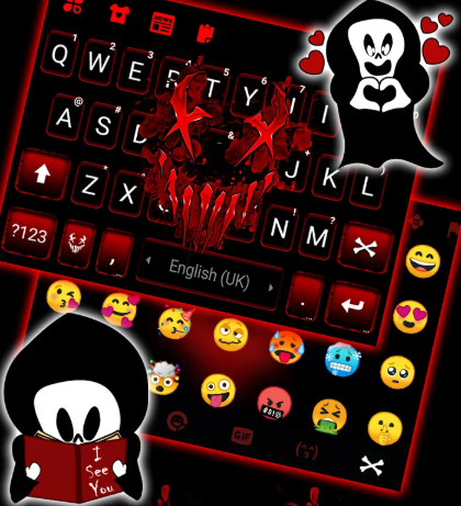 Neon Horror Mask Theme