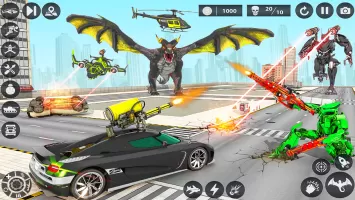 Dragon Robot Police Car Games