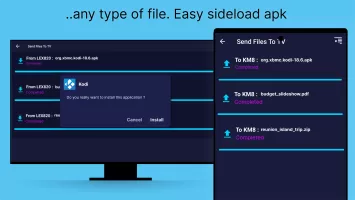 Send files to TV