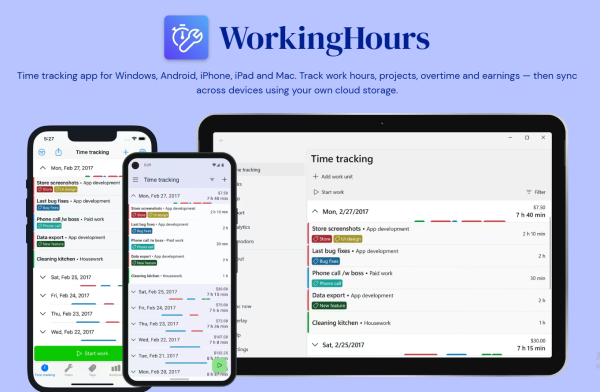 WorkingHours - Time Tracking