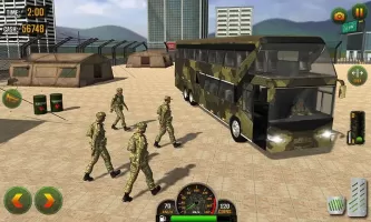US Army Military Bus Driving