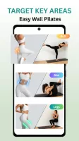 Wall Pilates workout at home