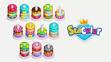 Stacolor: Hoop Stack Ring Game