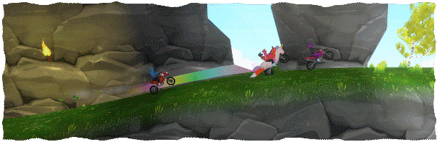 Airborne Motocross Bike Racing