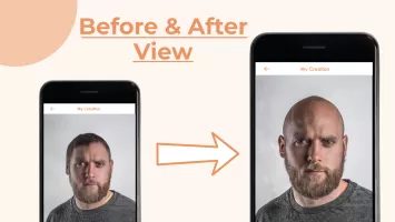 Make Me Bald filter photo Edit
