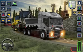 US Truck Driving Transport 3D